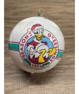 Vintage 1991 WDW Cast Member Christmas Party Ornament Seasons Greetings ... - $17.81
