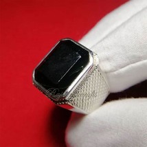 Grandes bagues hommes en onyx noir naturel fabriquées à la main bijoux en... - £48.53 GBP