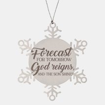 Motivational Christian Stainless Steel Bracelet, Forecast for Tomorrow: ... - £19.54 GBP