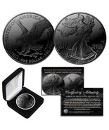 2024 BLACK RUTHENIUM 1 Troy Oz 999 Silver American Eagle Coin with Delux... - $84.11