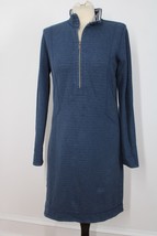 Tommy Bahama S Blue Stripe Flipside Reversible Terry 1/4 Zip Dress - £27.25 GBP