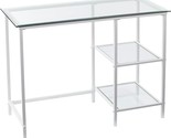 Layton Metal/Glass Student Desk, White - $209.99