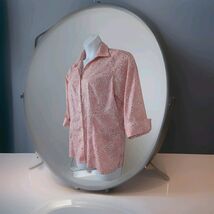 Lands' End Women's Shirt Size  16 Paisley Button Up 3/4 Roll Sleeve - $19.79