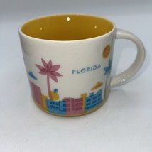 Starbucks 2017 Florida You Are Here Collection 14oz Coffee Mug Pink Flamingo - £11.61 GBP