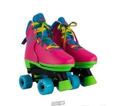 Circle Society JoJo Siwa Adjustable Roller Skates Girls Size 3-12 - £59.35 GBP