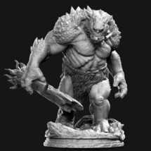 1/24 80mm Resin Model Kit Warrior Ogre Troll Monster Unpainted - £28.89 GBP