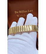 Custom 24k Gold Plated Polished Engraved Band For Samsung Galaxy Watch 4... - $17,516.02 MXN