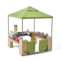 Step2 All Around Playtime Patio with Canopy Playset  Shaded Outdoor Playhouse f - $264.95