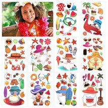 10 Sheet Summer Beach Hawaiian Temporary Tattoos Luau Themed Party Favors Decora - £13.61 GBP