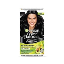 Garnier Color Naturals Hair Colouring Cream, Shade: 1, Natural Black, 70ml + 60g - £9.36 GBP