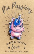 Frowning Unicorn Lapel Pin  - $8.00