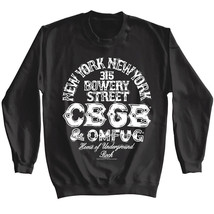 CBGB OMFUG New York Address Sweater Bowery Home of Underground Rock Coun... - £38.66 GBP+