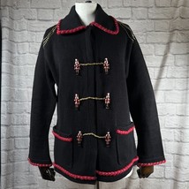 Vintage Storybook Knits Schiaccianoci Natale Giacca Maglione Donna Xs Ca... - $62.35