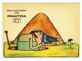 PRAKTICA Camera Humorous Postcard Klaus Buttner Hole in the Ground - £15.84 GBP