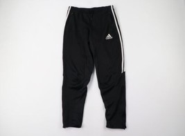Vintage Adidas Soccer Mens Large Spell Out Striped Tapered Leg Joggers Pants - £34.18 GBP