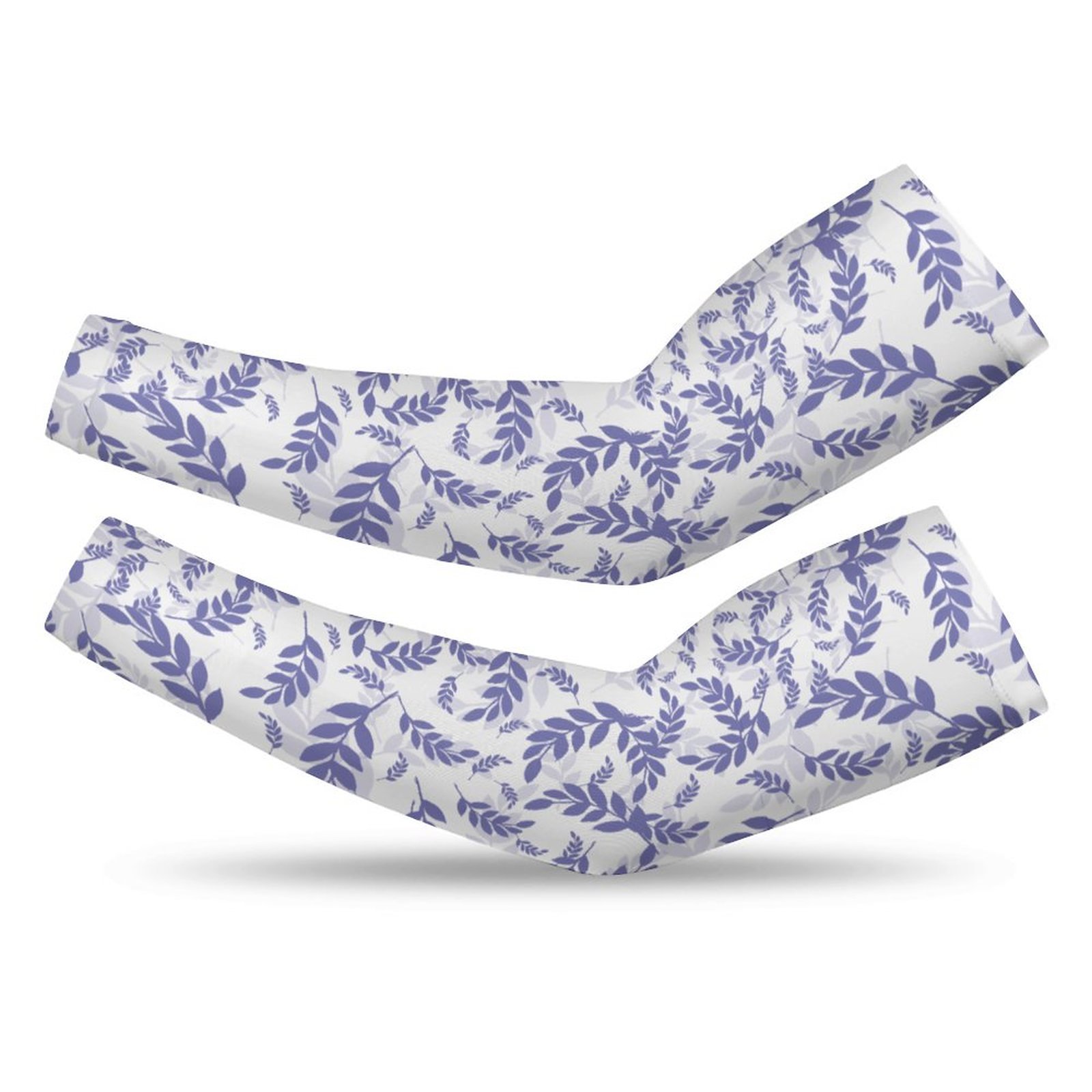 Mondxflaur Leaf Cooling Arm Sleeves Cover UV Sun Protection for Men Women