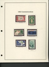 1963 United States Commemorative Stamp Set - £7.99 GBP
