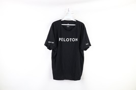 Peloton Mens 2XL XXL Spell Out 100 Century Ride Short Sleeve T-Shirt Black - $19.75