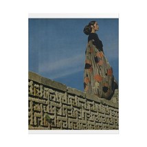 Art Print poster Marina Schiano wearing Valentino shot by Henry Clarke - $274.39 MXN