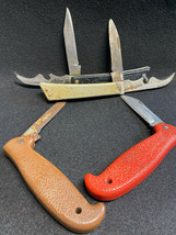 Vtg Lot of (4) Folding Pocket Knives Mixed Brands - £23.94 GBP