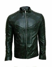 Men&#39;s Black Cowhide Leather Ghost Rider Jacket Agents Of Shield Season 4 Robbie - £125.52 GBP