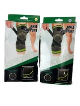 Knee Sleeve Compression Support Pad Sport Joint Pain Relief Gym XXL set of 2 - $19.32