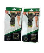 Knee Sleeve Compression Support Pad Sport Joint Pain Relief Gym XXL set ... - $19.32