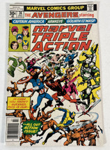 1977 Vol 1 # 36 Marvel Comic Group Marvel Triple Action The Avengers Awe... - £25.72 GBP