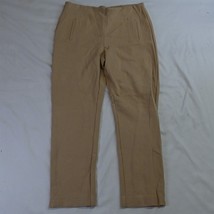 Chico&#39;s 2 / 12 Khaki Ponte Pull On Skinny Dress Pants - £18.30 GBP