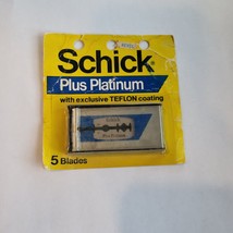 Schick Plus Platinum 5 Teflon Coated Blades New Old Stock - $6.90 CAD