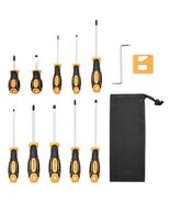 12-Piece Magnetic Screwdriver Set 5 Phillips 5 Flat Head Tips Magnetizer... - $392.41 MXN