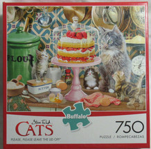Buffalo 750 Piece Puzzle CATS PLEASE, PLEASE LEAVE THE LID OFF kittens c... - $35.49