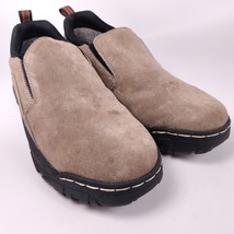 Khombu Men&#39;s Liam Tan Leather Suede Slip on Walking Hiking Shoe Size 10.5 - £15.76 GBP