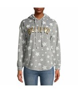 No Boundaries Juniors Faux Sherpa Lined Printed Graphic Hoodie Size S/CH... - $307.98 MXN