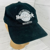 Hard Rock Cafe Houston Save The Planet Baseball Hat Cap Black Adjustable - £29.84 GBP