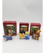 Hallmark Keepsake Winnie The Pooh Christmas Ornaments 3 PCs Vintage 2001 - $49.50