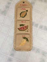 Hawaii Woven Mail Holder Wall Organizer Letters Souvenir Kitschy Bills V... - $18.80