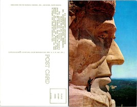 South Dakota(SD) Black Hills Mount Rushmore Memorial Lincoln&#39;s Face VTG Postcard - £7.51 GBP