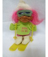 Russ Troll Doll 5&quot; &quot;Born to Ski&quot; Pink hair - $10.00