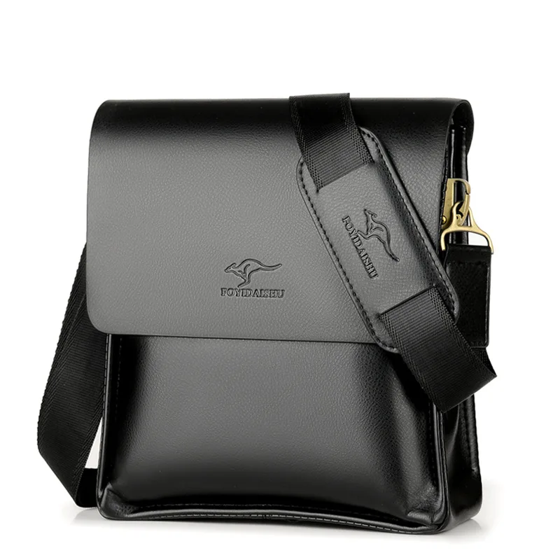kangaroo Men Bag Fashion pu Leather Crossbody Bag Shoulder Men Messenger... - $27.92