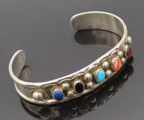アクセサリー VT navajo bangle vintage Vintage Huge Sterling Silver Navajo Turquoise Watch Bangle