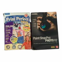 Corel Paint Shop Pro Photo X2 Plus Cosmi Print Perfect Deluxe - £27.60 GBP