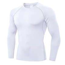 2020 Quick Dry Stretch Long Sleeves Running T-Shirt Men Compression Shirts Fitne - £88.98 GBP