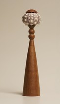 interoknack USB Rechargeable Sea Urchin Table Lamp, Handmade Wood Decora... - $199.00