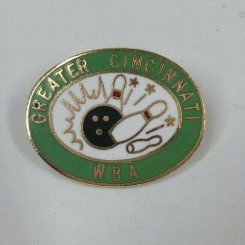 Vintage Greater Cincinnati WBA Bowling Hat-Lapel-Pin - $6.31