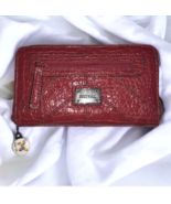 Vintage Red Color Kenneth Cole Reactin Zip Around Wallet - £43.90 GBP