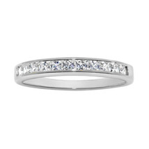 Solid Genuine 14k White Gold 5/8ct Princess Fine Cubic Zirconia Wedding ... - $291.06+