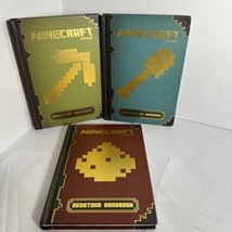 Minecraft Handbook books Beginner&#39;s, Redstone, Construction Hardbacks Lot Of 3 - £10.89 GBP