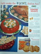 Diamond Walnuts Festive Fixin’s Print Magazine Advertisement  1950 - £4.73 GBP