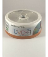 Memorex DVD-R 16x 4.7GB 120 Min 25 Pack Spindle NEW! Brand New Sealed - £9.49 GBP